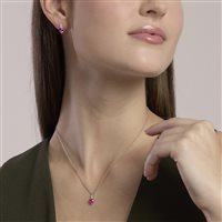 Orecchini Mabina Donna Rouge in Argento Corindone 563951 - 563951